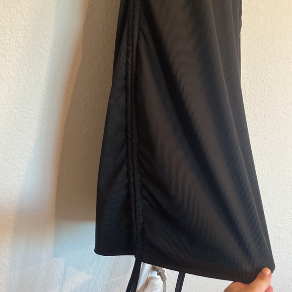 Nordstrom medium black scrunch dress - Picture 5 of 6